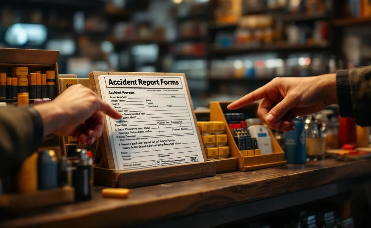 Formulaires relatifs aux accidents causés par le tabac.