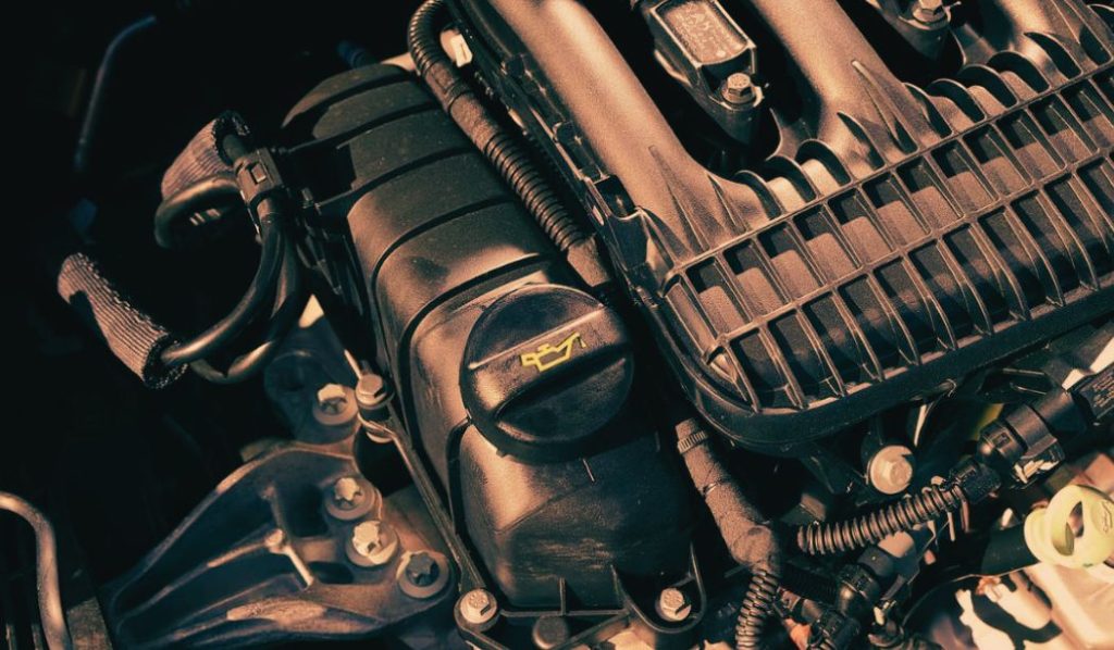 Zoom sur un moteur de voiture
