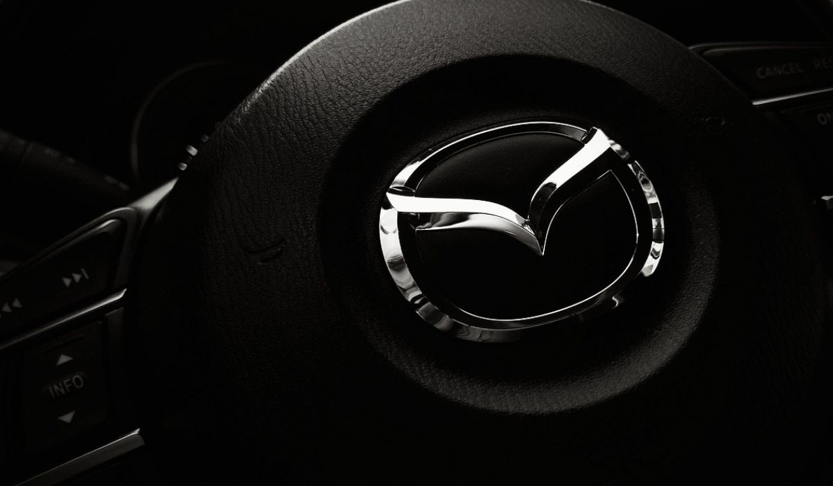 Volant d'une voiture Mazda